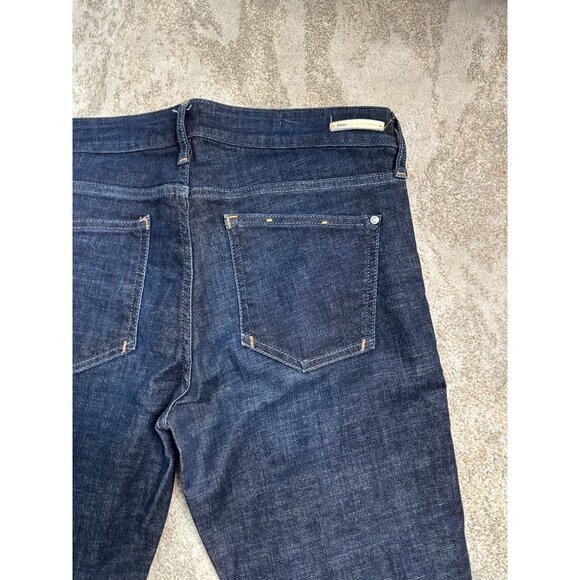 Pilcro & The Letterpress Mid-Rise Skinny Fit Denim Jeans Size 30 Dark Wash - Picture 5 of 7